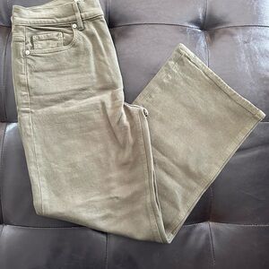 LOFT Olive Wide Leg Jeans